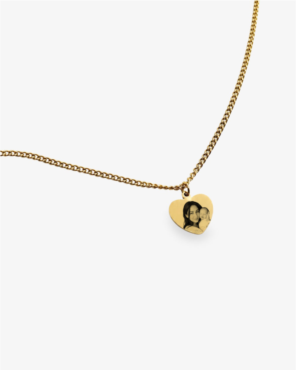 Custom Necklace Photo - Gold