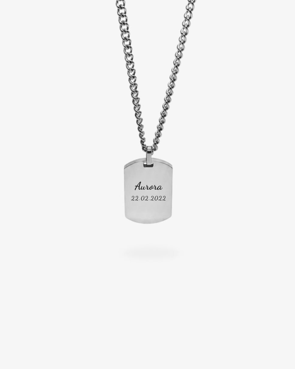 Colar Personalizado - Texto e Data