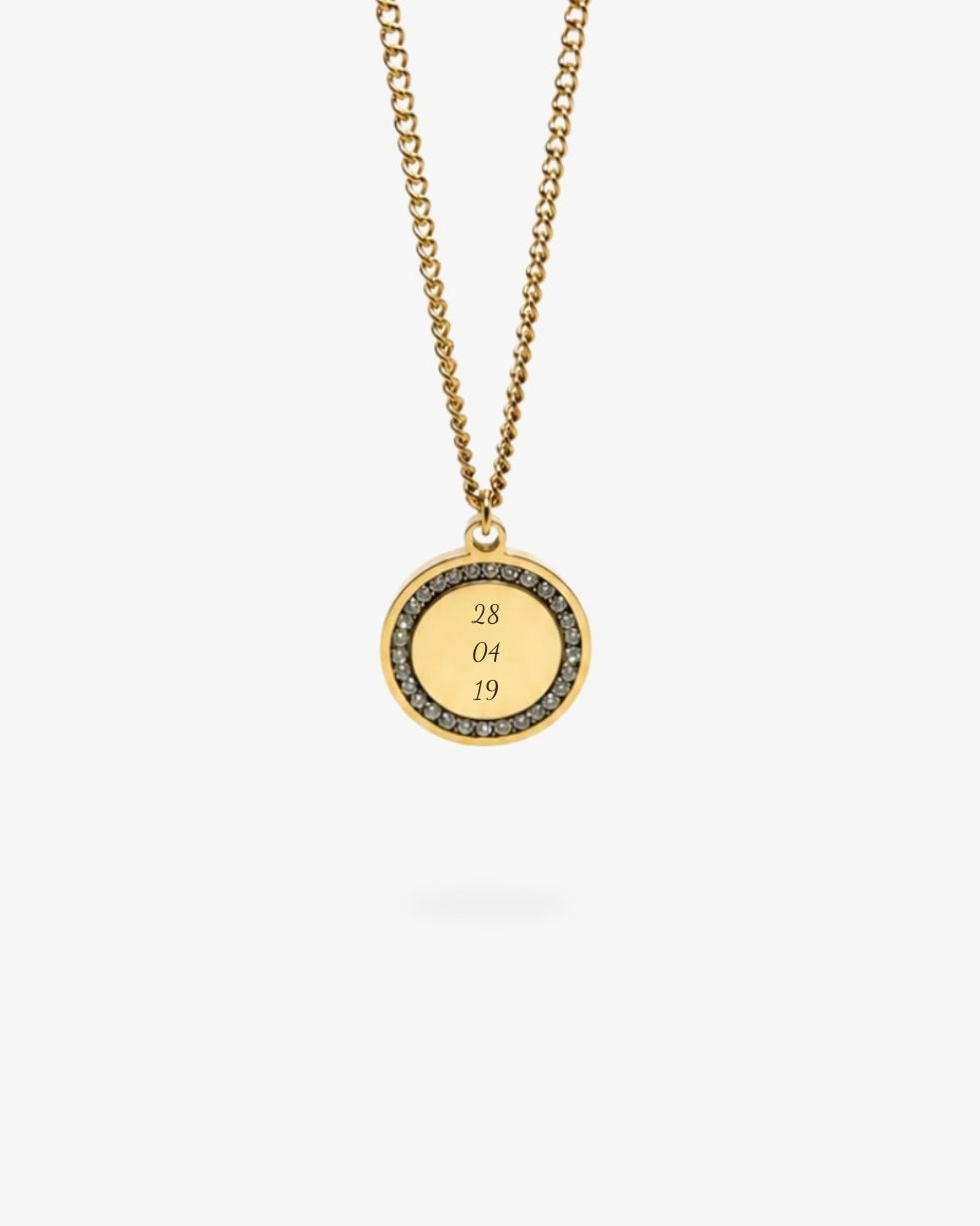 Colar Personalizado com Zircónias - Data