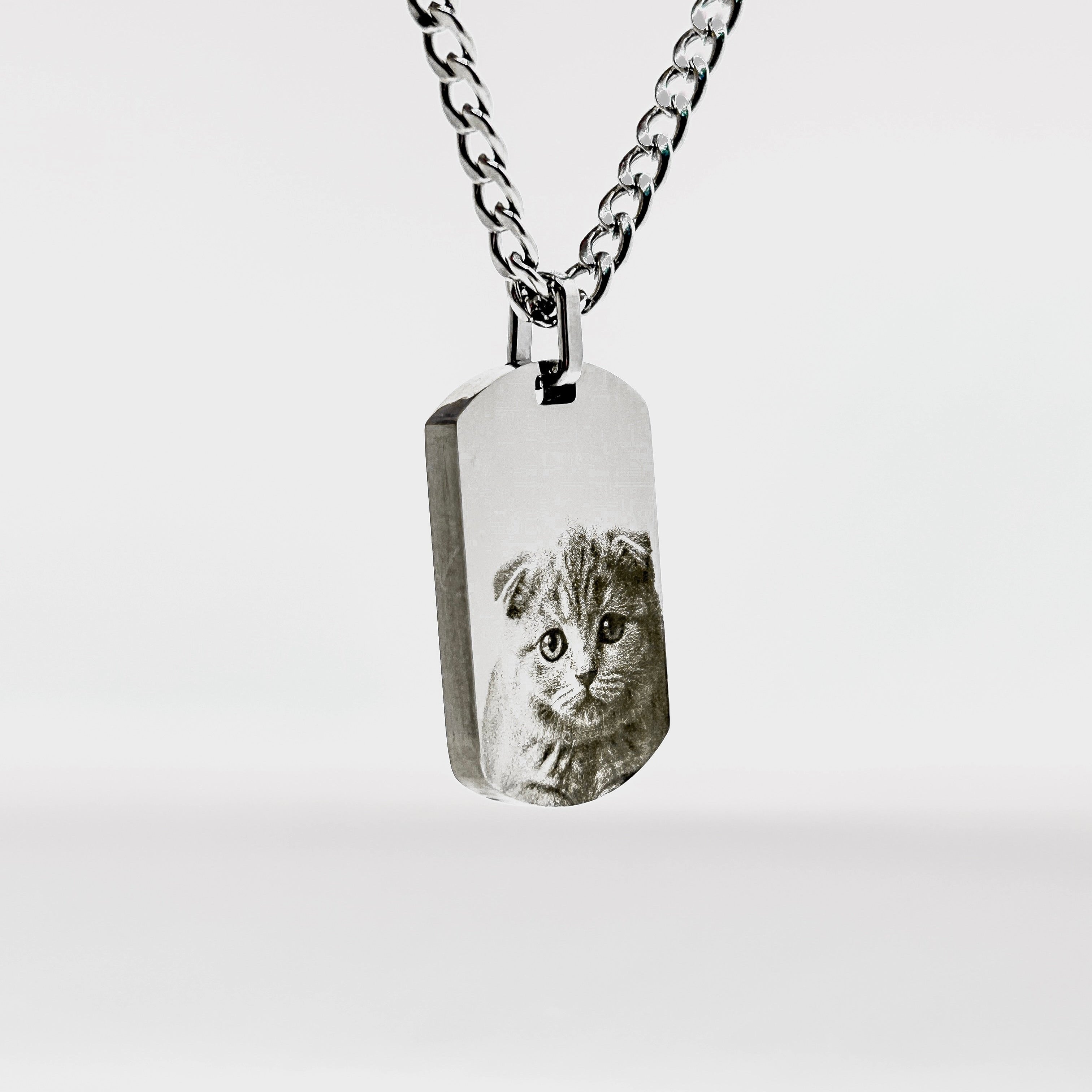 Personalized Plate Necklace - Pet Photo