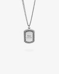 Custom Zircon Necklace - Text & Date