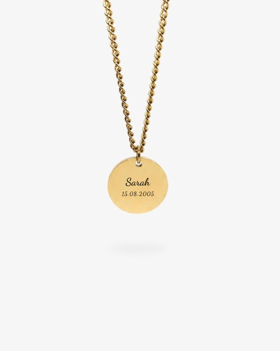 Colar Personalizado - Texto e Data