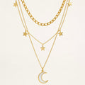Moon And Star Necklace