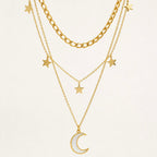 Moon And Star Necklace