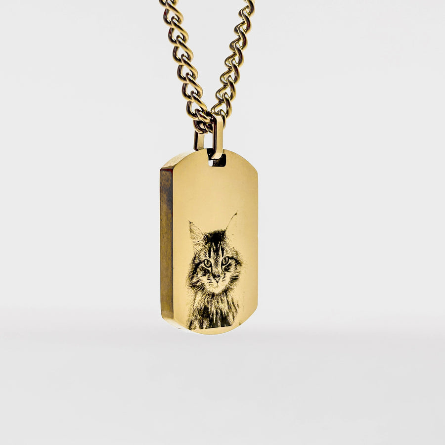 Personalized Plate Necklace - Pet Photo