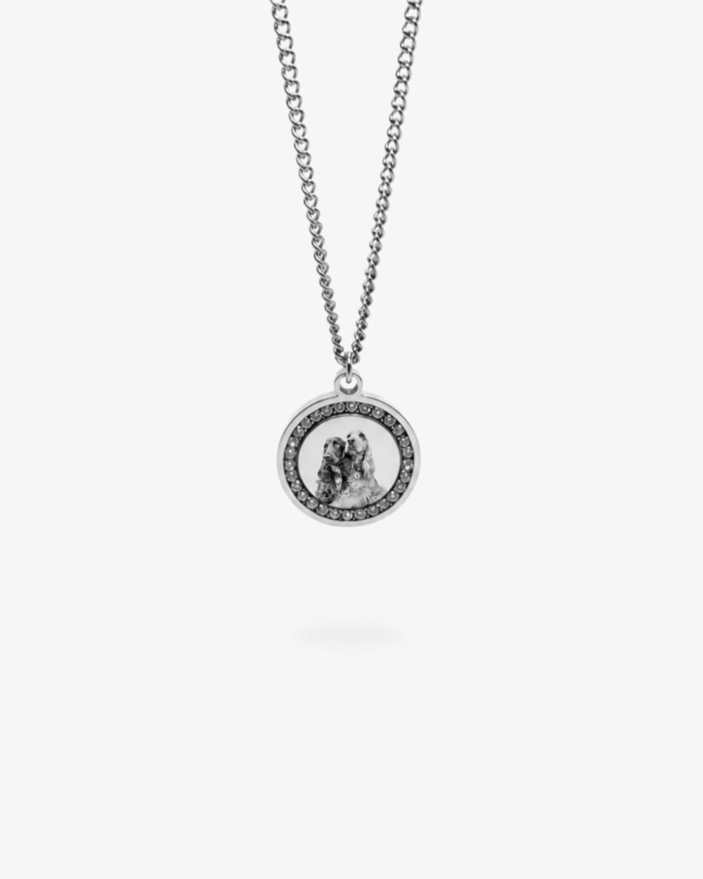 Colar Personalizado com Zircónias - Foto de Animal de Estimação