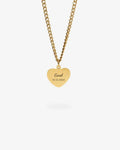 Custom Necklace Text & Date - Gold