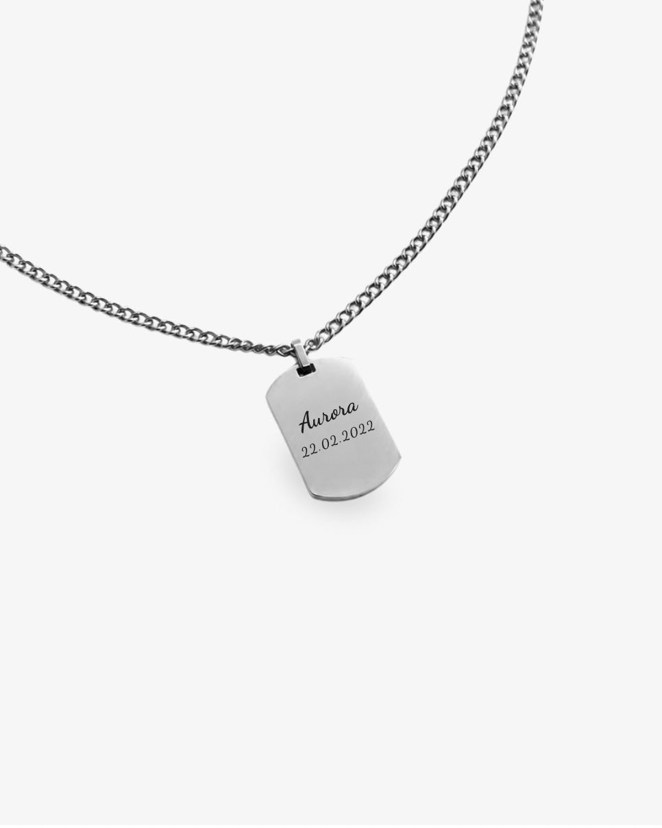 Colar Personalizado - Texto e Data