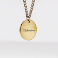Personalized Round Necklace - Text