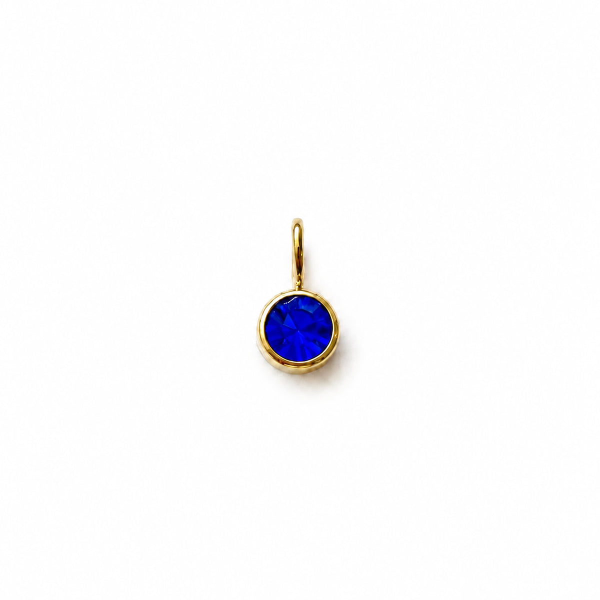 Berloque de Zircónio Azul-Marinho - Dourado