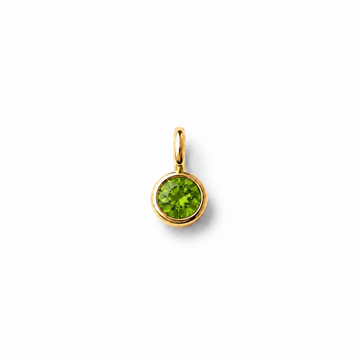 Amuleto de Zircão Verde - Dourado