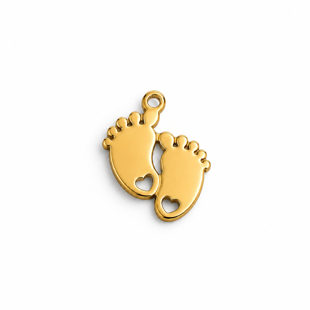 Pendente Pés de Bebé - Dourado