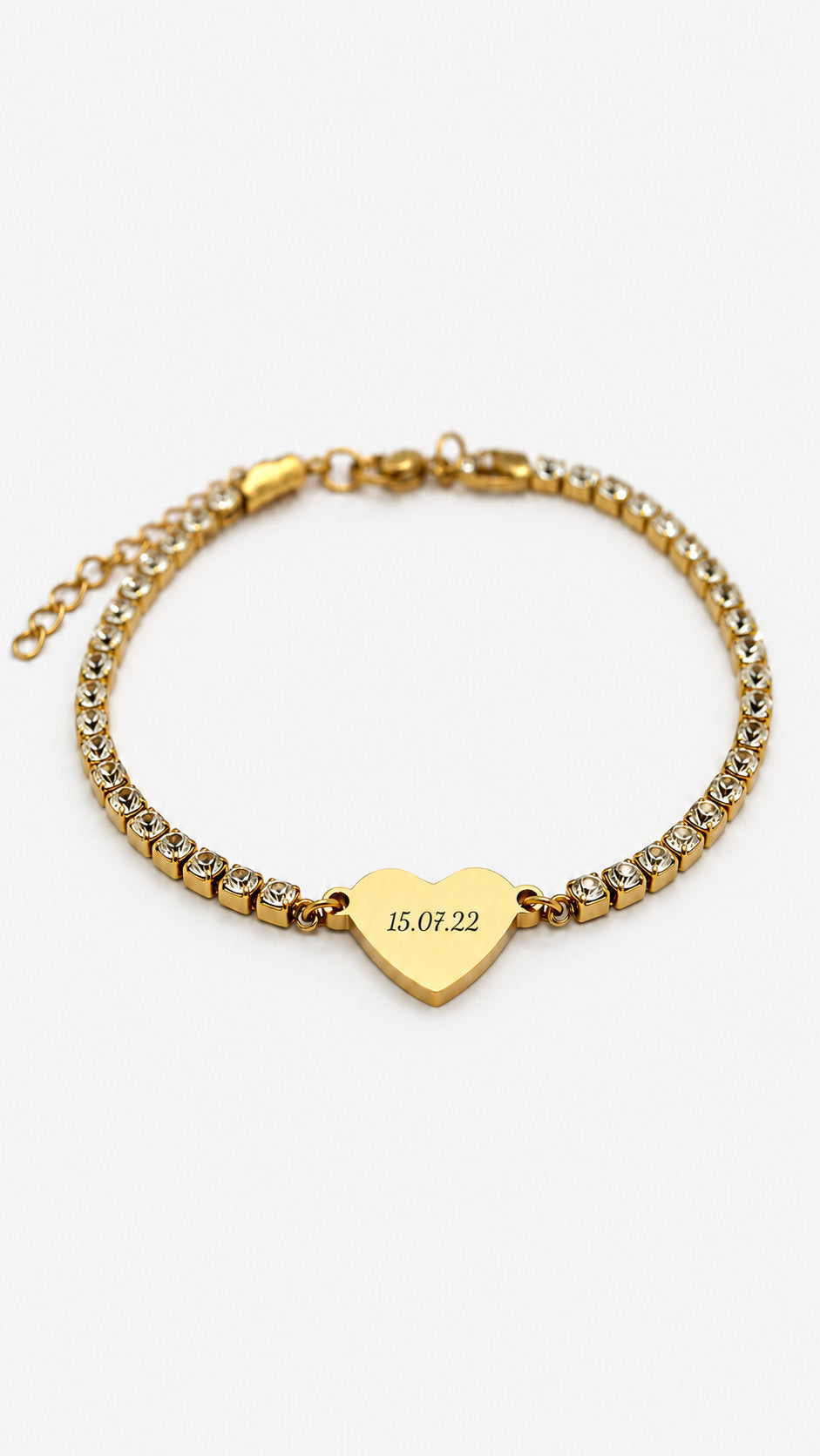 Pulseira Personalizada com Zircónias - Data