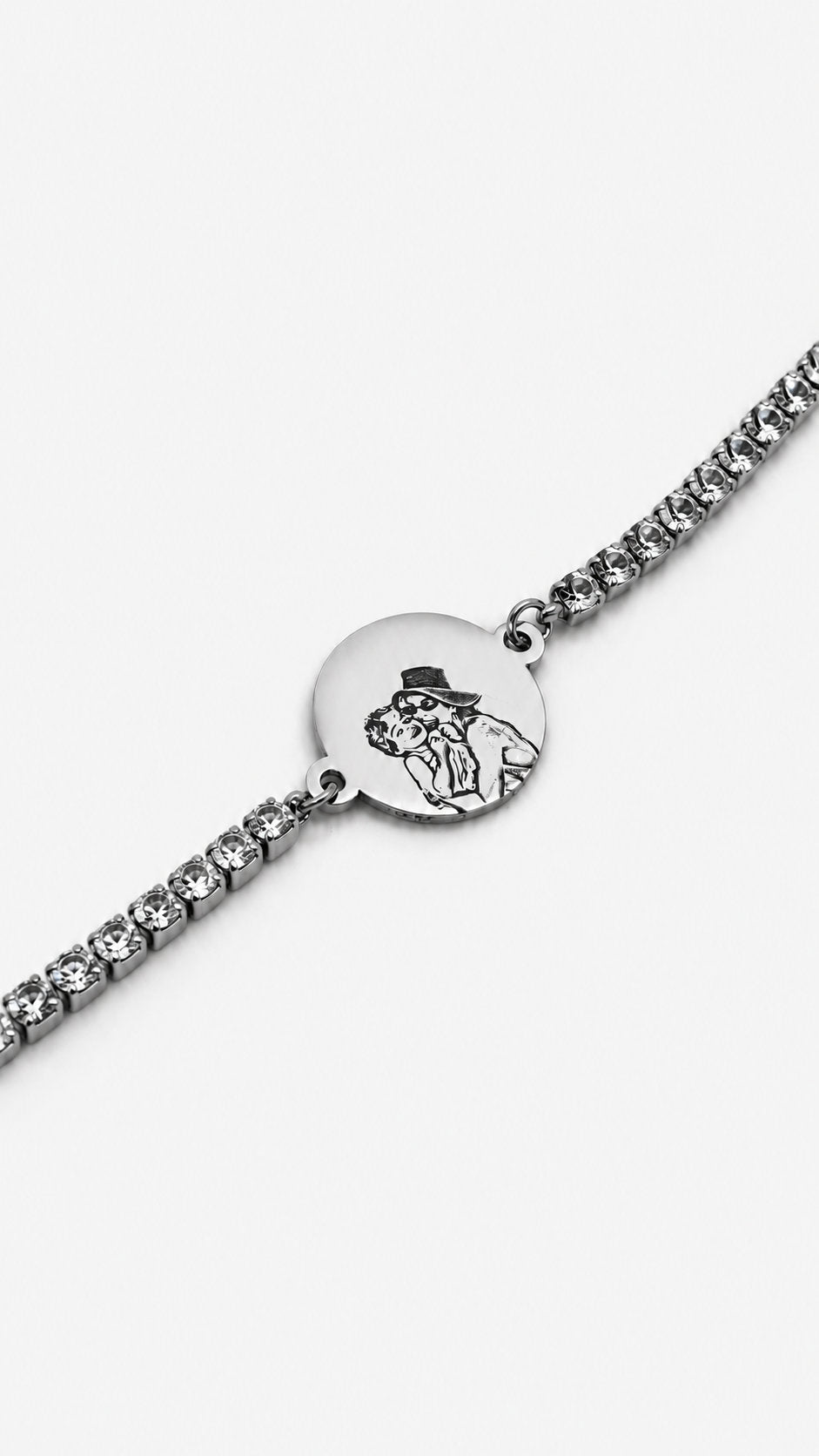 Pulseira Personalizada com Zircónias - Contorno