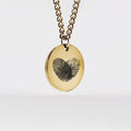 Personalized Round Necklace - Fingerprint