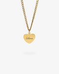Custom Necklace Text - Gold
