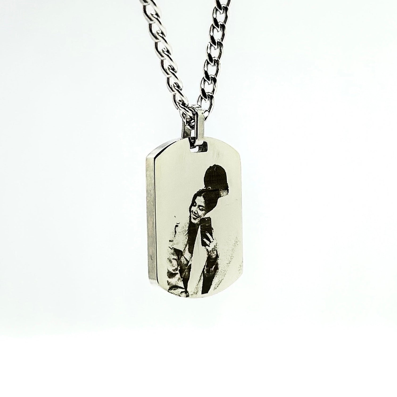 Personalized Plate Necklace - Photo