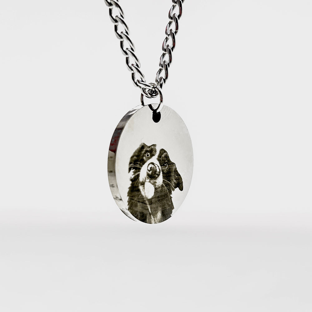 Personalized Round Necklace - Pet Photo