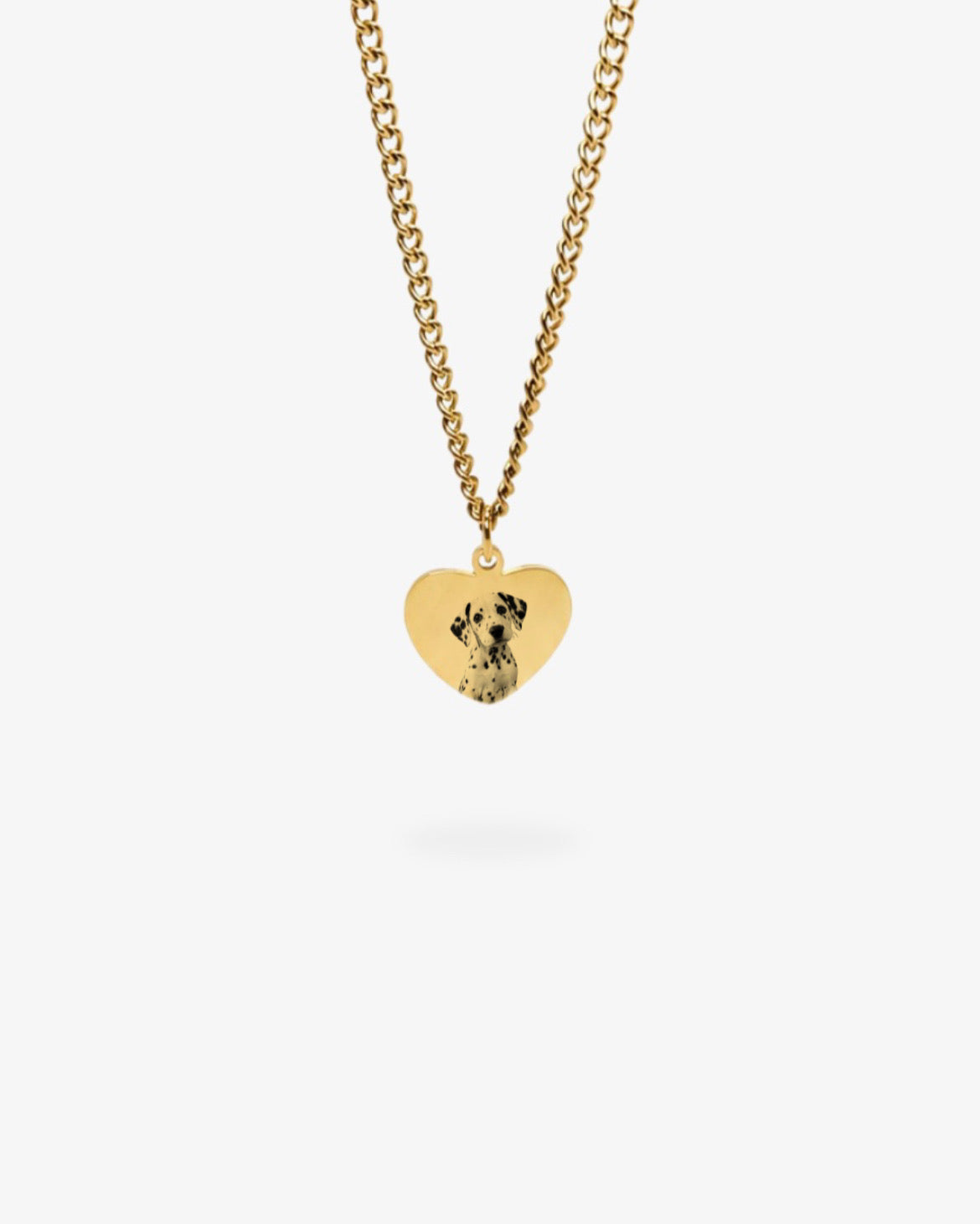 Custom Necklace Pet Photo - Gold