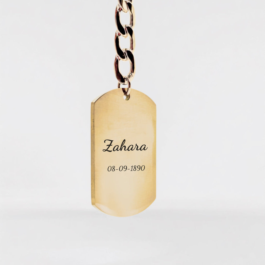 Personalized Keychain - Text & Date