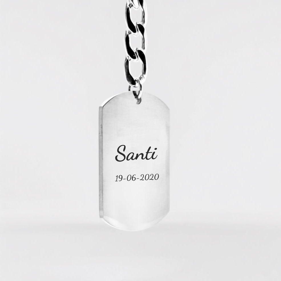 Personalized Keychain - Text & Date