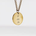 Personalized Round Necklace - Date