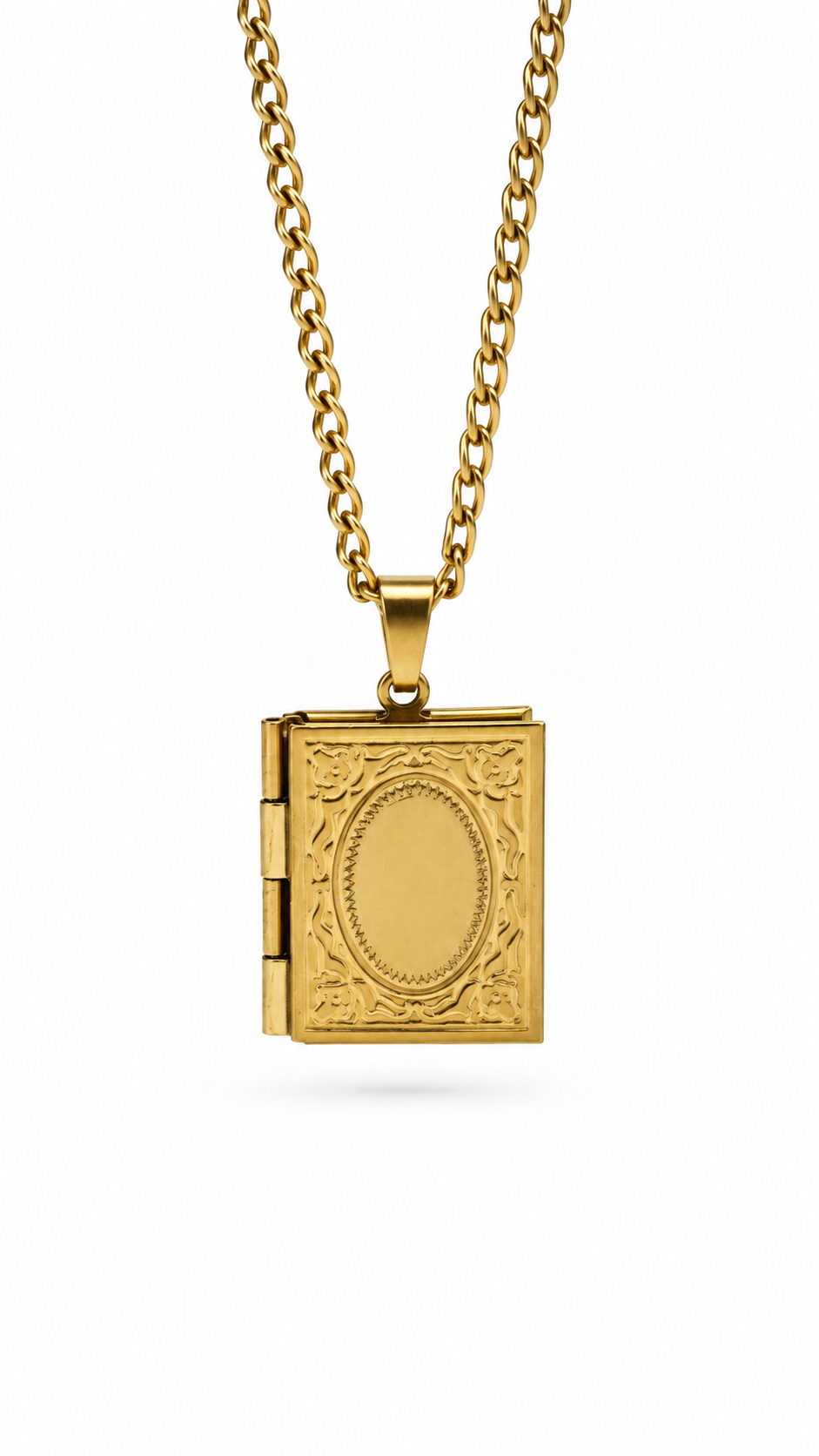 Book Locket Necklace