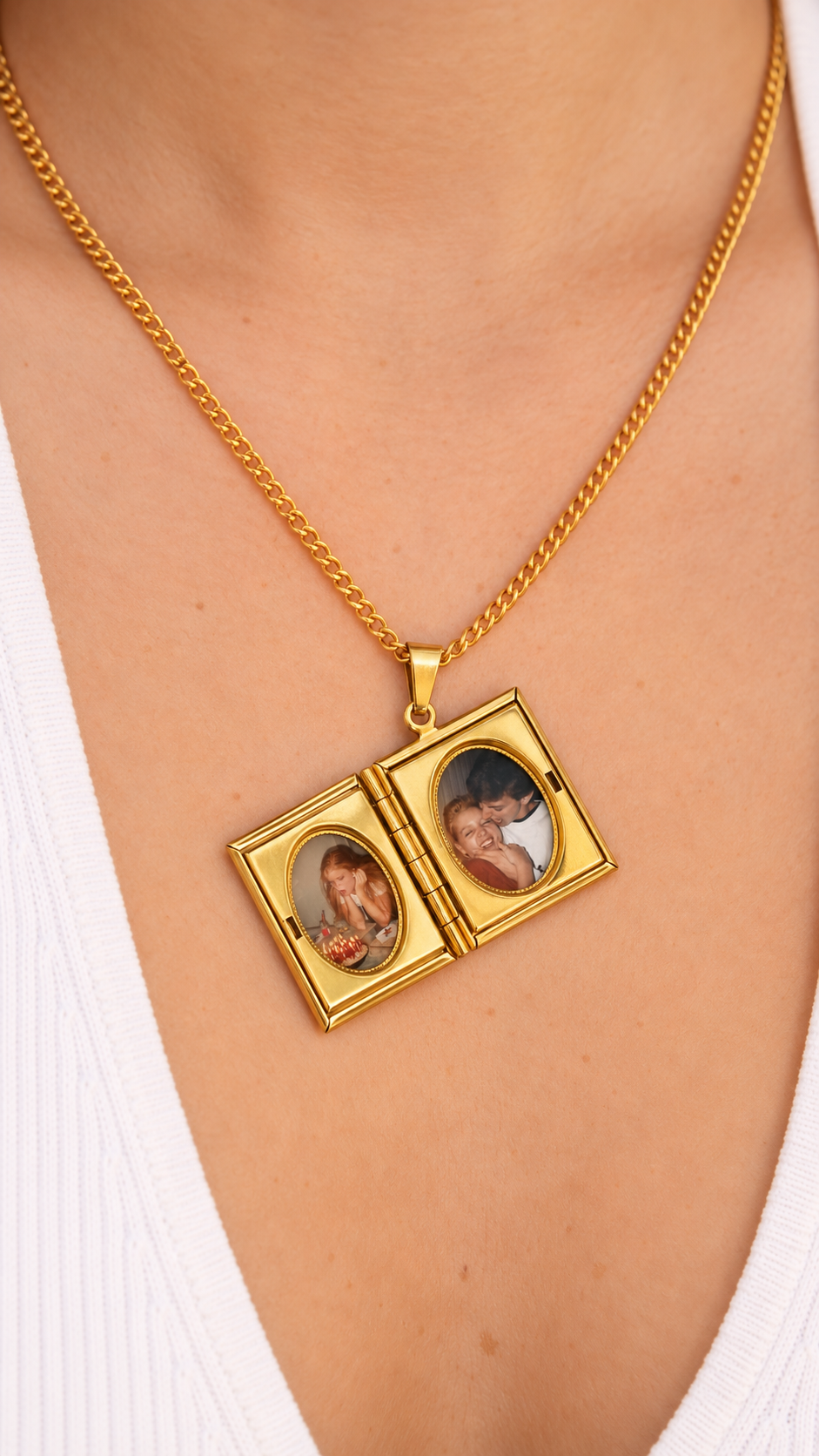 Book Locket Necklace