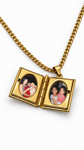 Book Locket Necklace