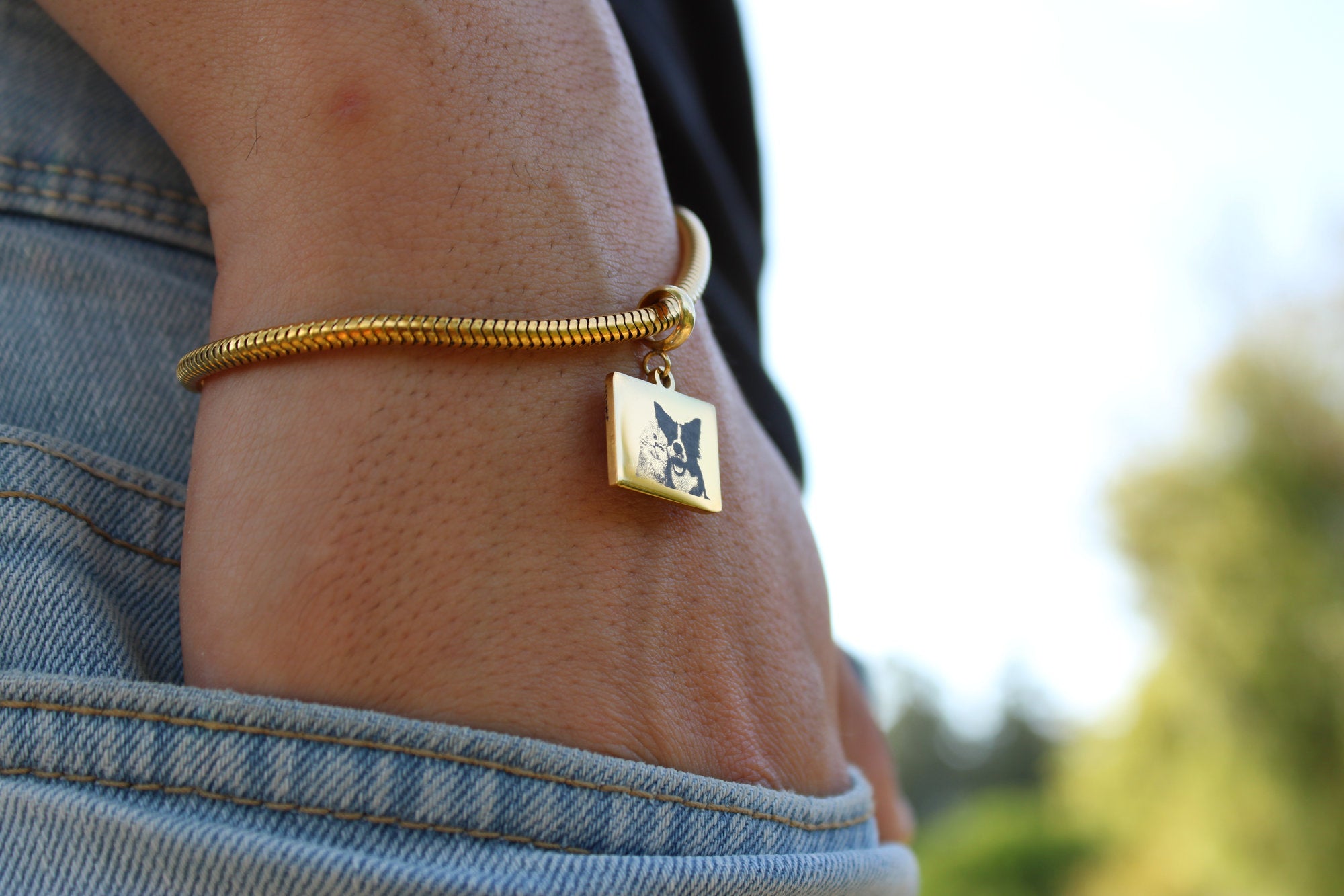 Bracelete Gianeli Personalizado - Foto do Animal de Estimação
