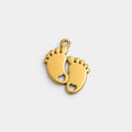 Baby Feet Charm - Gold